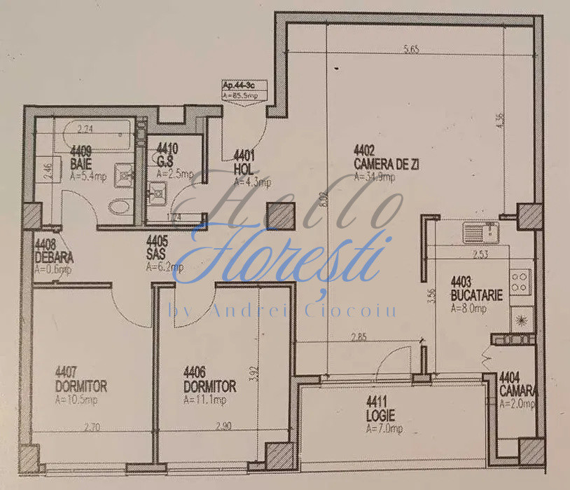 Se inchiriaza,apartament 3 camere, Cluj|Marasti