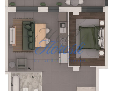 Apartament 2 camere, 53,11mp, ansamblu NZEB, zona Terra