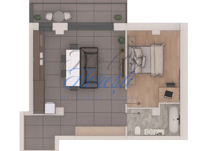 Apartament 2 camere 53,73mp, ansamblu NZEB, zona Terra