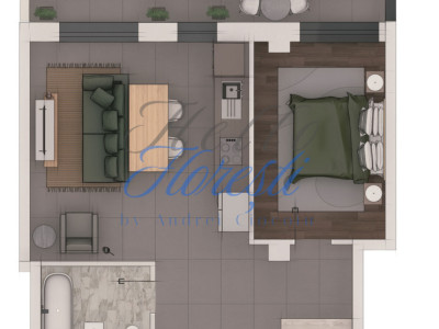 Apartament 2 camere 53,11mp ansamblu NZEB, zona Terra
