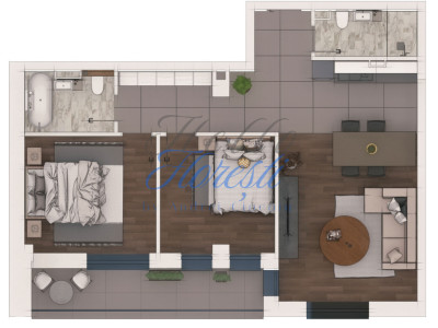 Apartament 3 camere 70,59mp ansamblu NZEB Terra
