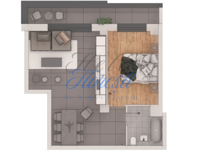 Apartament 2 camere, 49,34mp, ansamblu NZEB, zona Terra 
