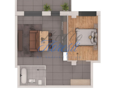 Apartament 2 camere, 53,12mp, ansamblu NZEB, zona Terra