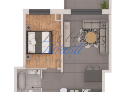 Apartament 2 camere, 48,42mp, ansamblu NZEB, zona Terra