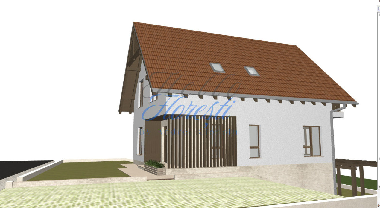 Teren cu autorizatie casa individuala, 500mp, Chinteni