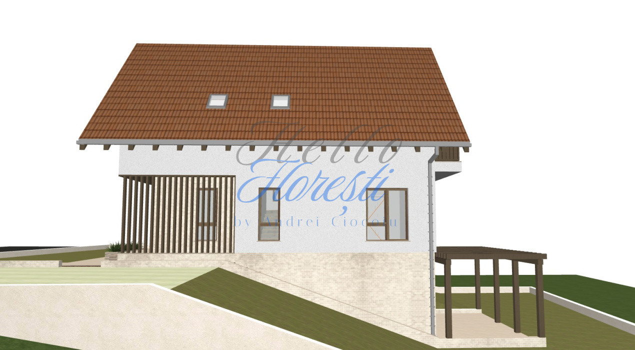 Teren cu autorizatie casa individuala, 500mp, Chinteni