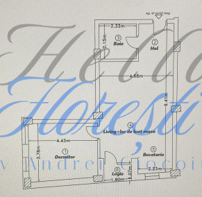 Apartament 2 camere, 57,26mp | Zona Calea Baciului | Cluj-Napoca |