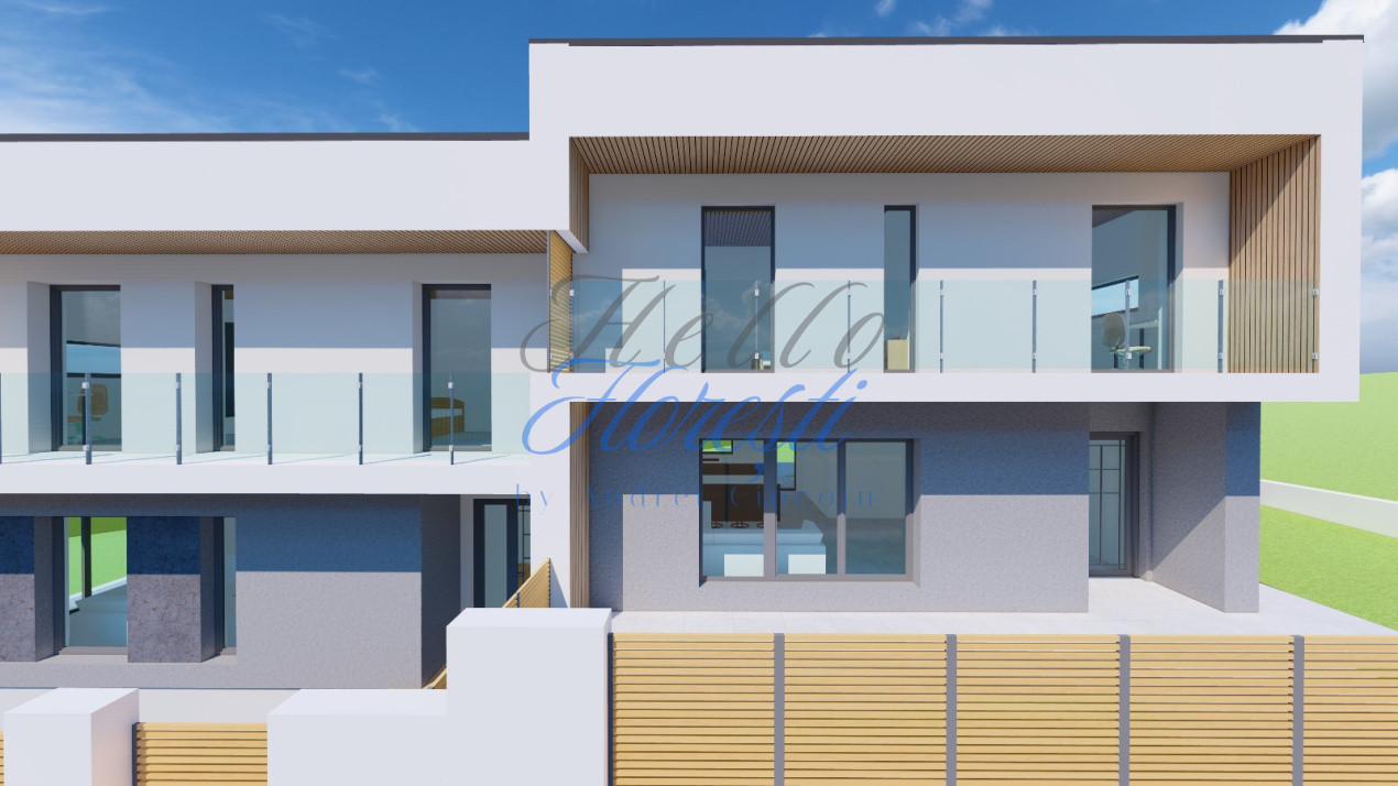 Duplex 5 camere 135 mp, 180 mp teren zona exterior nord Chinteni