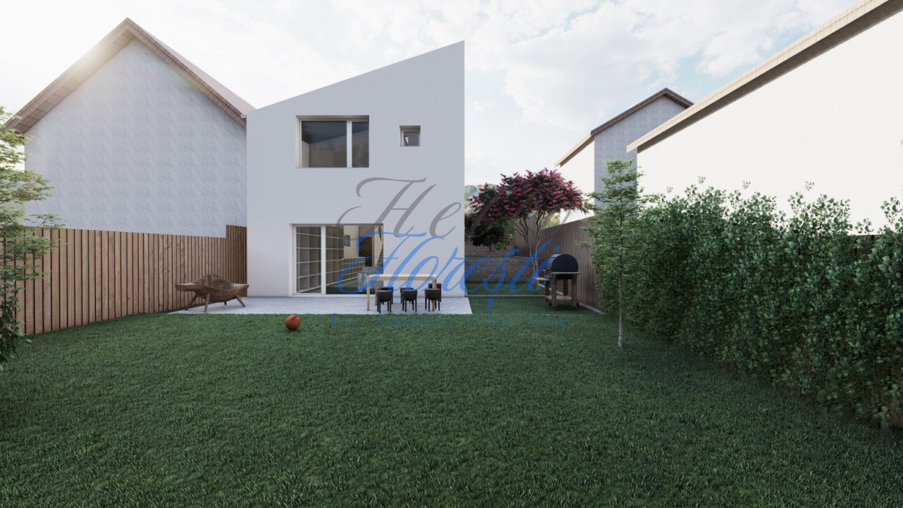 Duplex 5 camere 128 mp, 580 mp teren zona exterior nord Chinteni