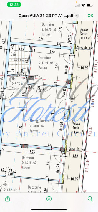 Apartament 2 camere, 52.4 mp , Zona  Traian Vuia , Cluj