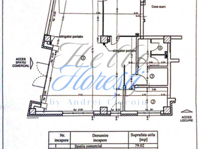 Spatiu comercial 96 mp, parcare subterana, zona Garii