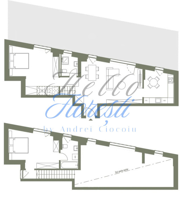 Apartament 3 camere 91.2 mp si terasa 71.4 mp in Hexagon 