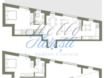 Apartament 3 camere 91.2 mp si terasa 71.4 mp in Hexagon 