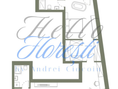 Apartament 2 camere 74.8 si 2 terase in Hexagon 