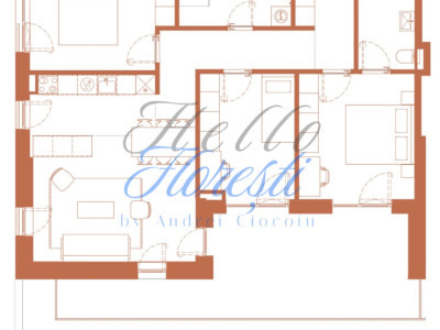 Apartament 4 camere 86.1 mp + logie de 26 mp in Hexagon 