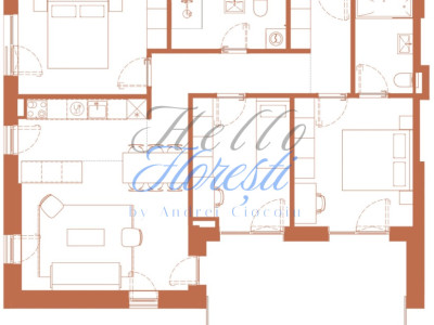 Apartament 4 camere 86.2 mp si logie 18.1 mp in Hexagon 