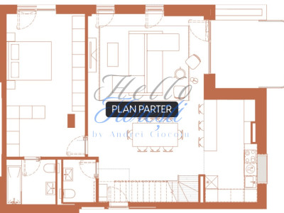 Apartament cu 5 camere 143.7 mp 2 terasa si 1 logie in Hexagon 