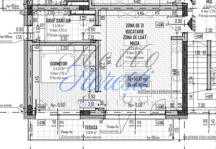 Apartament 2 camere, 40,40mp | Zona Petrom | Baciu |
