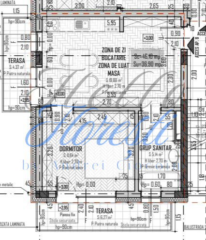 Apartament 2 camere, 36,90mp | Zona Petrom | Baciu |