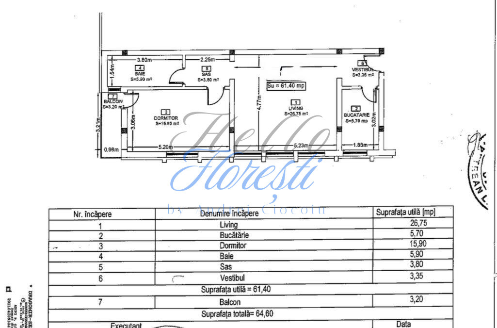 Apartament 2 camere in zona Eroilor 