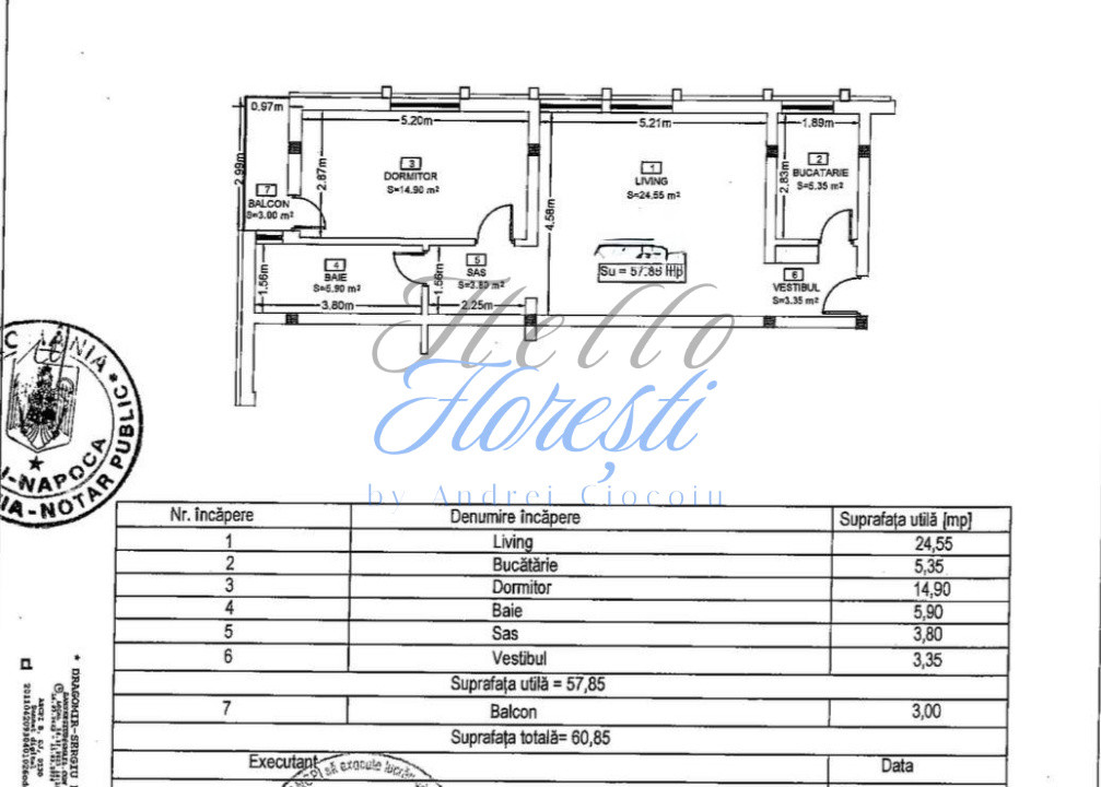 Apartament 2 camere in zona Eroilor