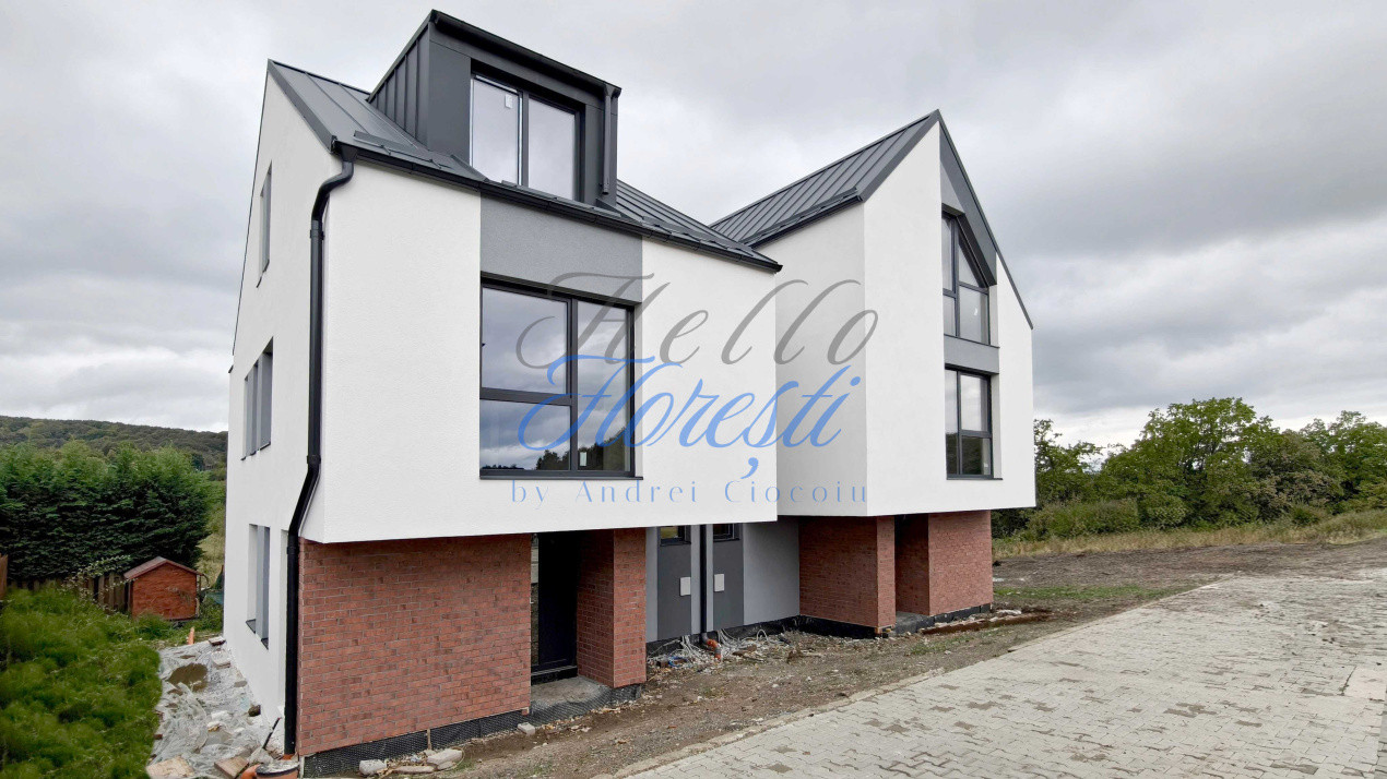 Duplex NZEB, 5 camere, 4 bai, 151mp utili, zona Faget