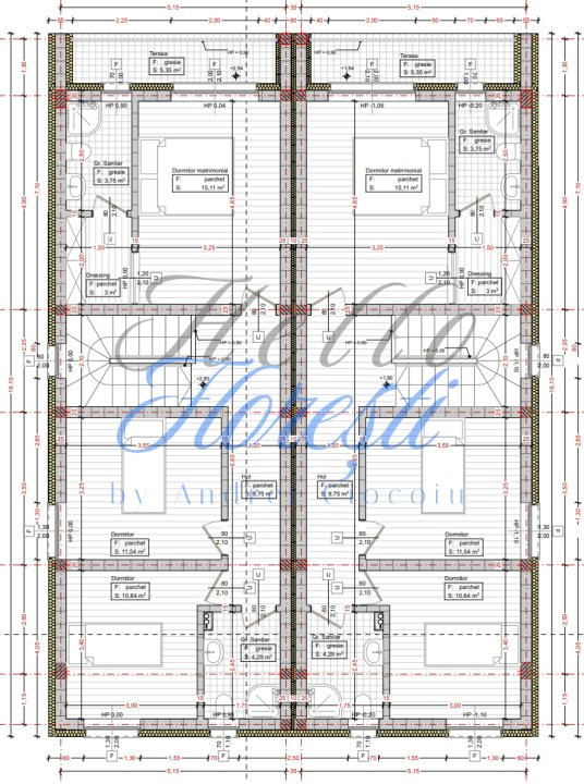 Casa alipita 4 camere - 170 mp utili - zona Tauti, Floresti!