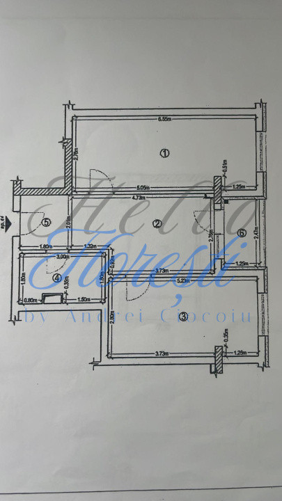 Apartament 2 camere ,55 mp, zona BMW / Vivo , Floresti
