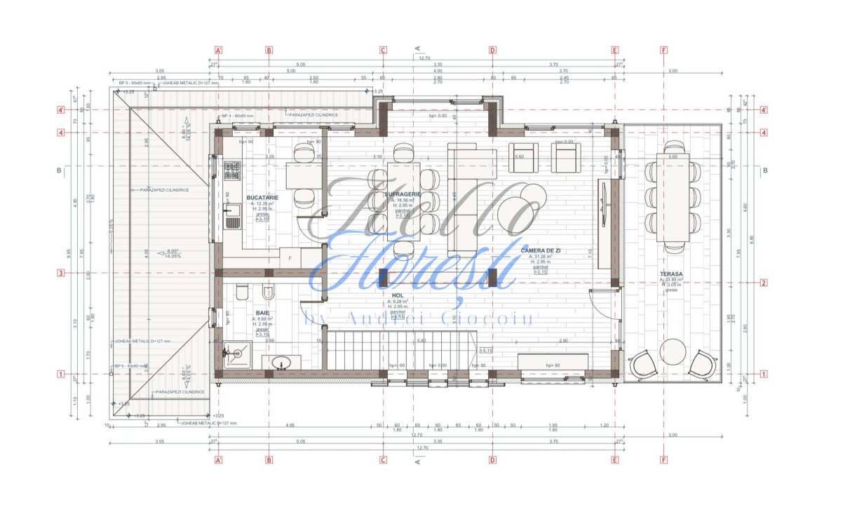 Casa pe 3 nivele in Feleac