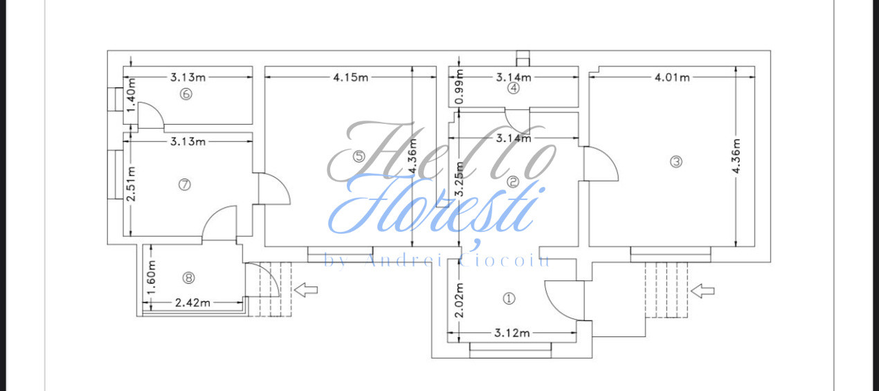 Casa cu 3 camere in zona Intre Lacuri 