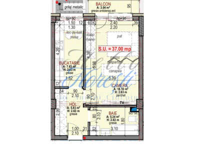 Apartament cu o camera, decomandat, in zona Urusagului 