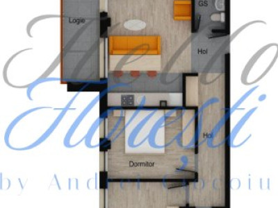 Apartament de 3 camere, 63,80 mp utili, 9,16 balcon, Muzeul Apei