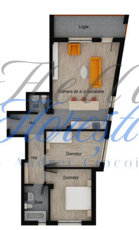 Apartament de 3 camere, 71.34 mp utili, 8,63 balcon, Muzeul Apei