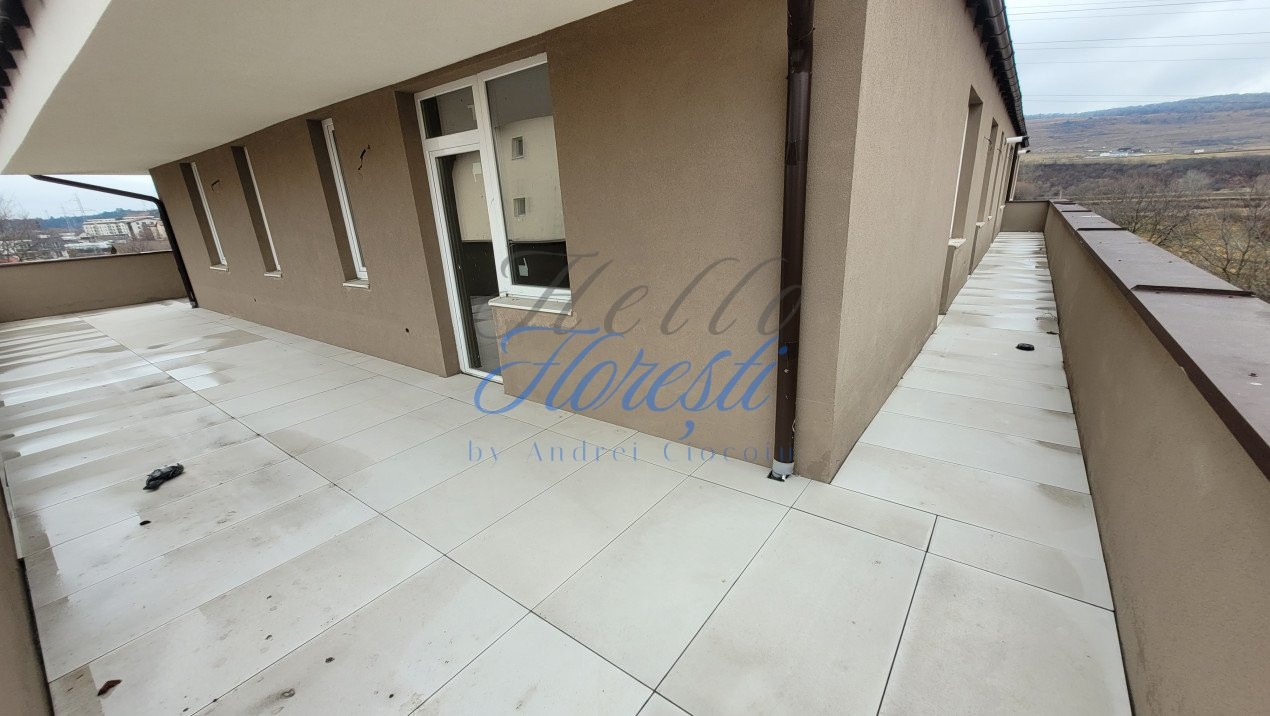 Apartament de 3 camere, 62 mp utili, 35 mp terasa, 2 bai, Muzeul Apei