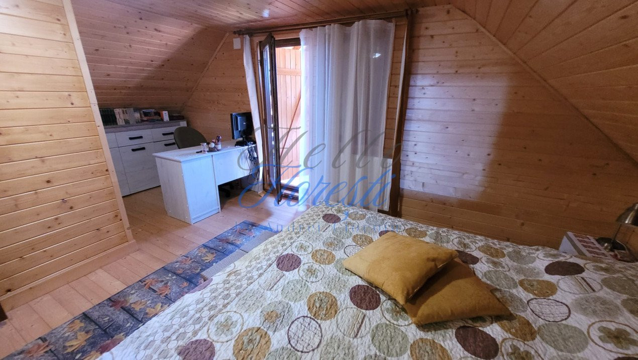 Cabana pe 2 nivele, 1600 mp teren, garaj, zona Rasca