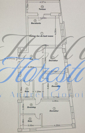 Apartament 4 camere, 93,30mp | Zona Calea Baciului | Cluj-Napoca |