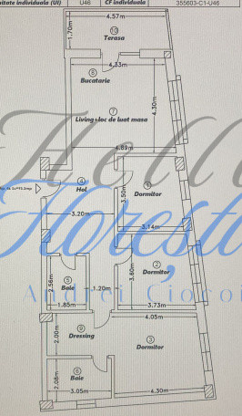 Apartament 4 camere, 93,30mp | Zona Calea Baciului | Cluj-Napoca |