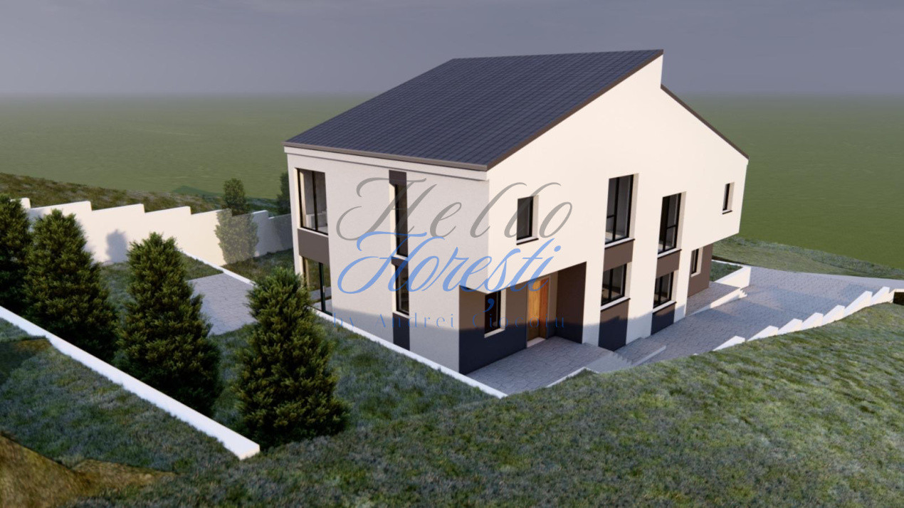 Casa tip duplex, 4 camere Semifinisat + 2 Parcari, 120mp |Dezmir| Cluj