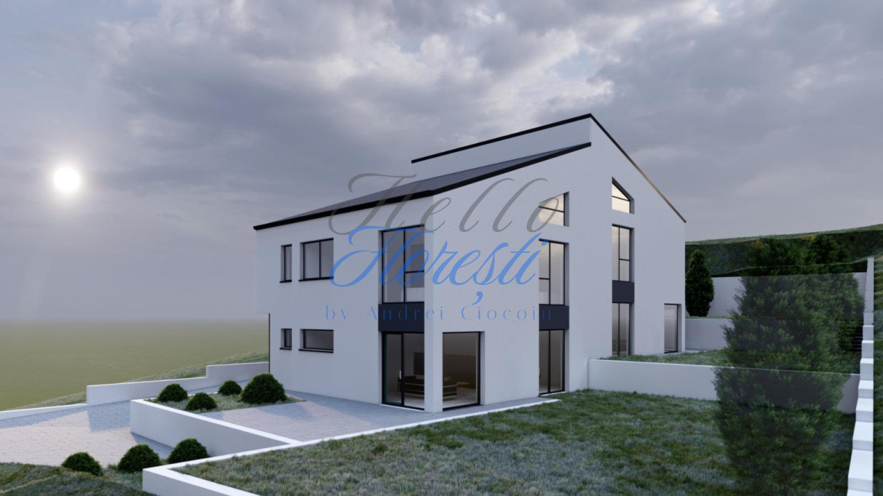 Casa tip duplex, 4 camere Semifinisat + 2 Parcari, 120mp |Dezmir| Cluj