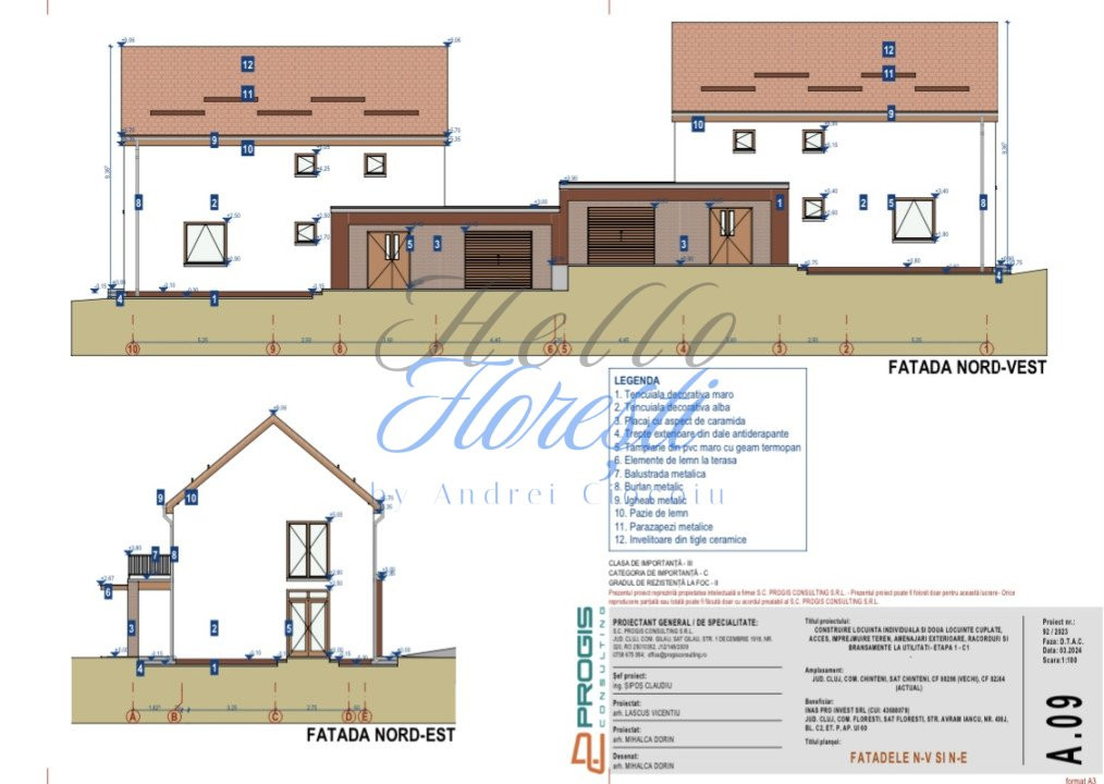 Duplex semifinisat 146 mp utili | garaj | Chinteni