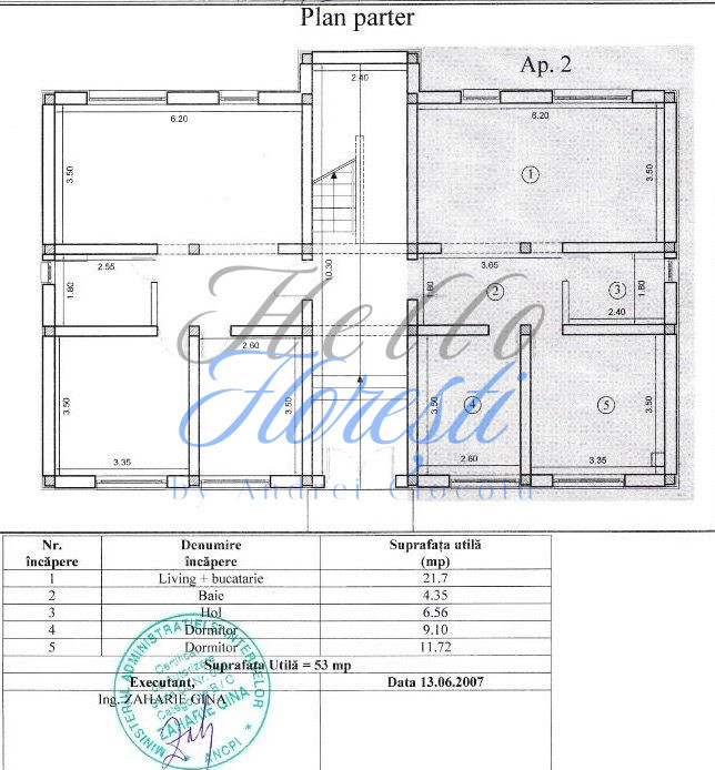 Apartament 3 camere in zona Teilor