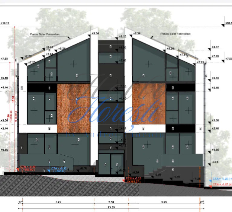 Teren intravilan 598 mp zona Kaufland Manastur cu proiect aprobat