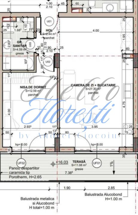 Apartament 2 camere, 47 mp, zona Eroilor
