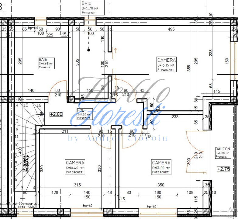 Duplex cu 4 camere 124 mp in Floresti zona Avram Iancu 