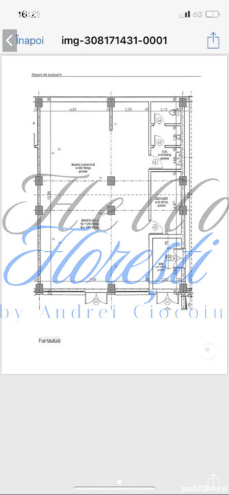 spatu comercial 123 mp de vanzare zona Calea Baciului