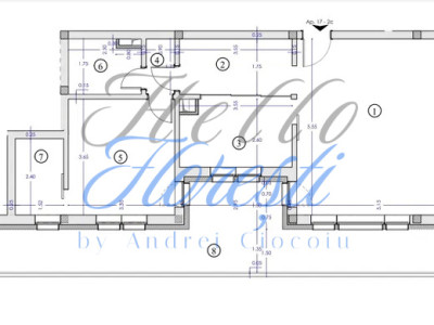 Apartament cu 2 camere, terasa si parcare in Floresti zona Tineretului