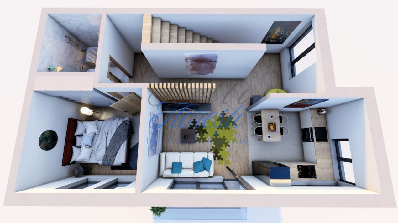 OFERTA !!! Apartament 4 Camere, Pe 2 Nivele, Semifinisat, 100 mp, Zona SOMESENI