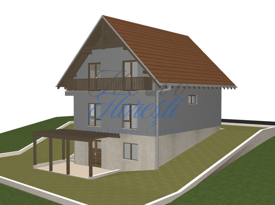 Teren cu autorizatie casa individuala, 450mp, Chinteni