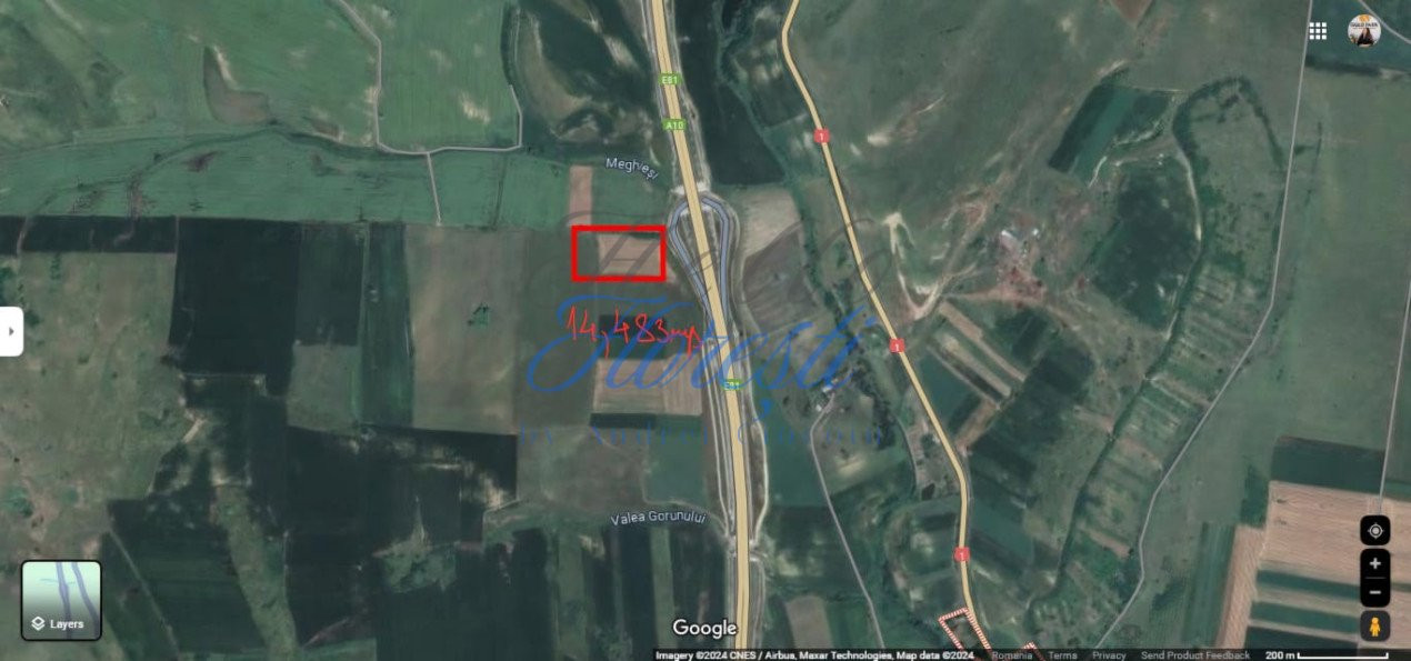 Teren extravilan 14483mp langa Autostrada Apuseni