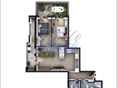 Apartament spațios 3 camere, zona Valea Garbaului
